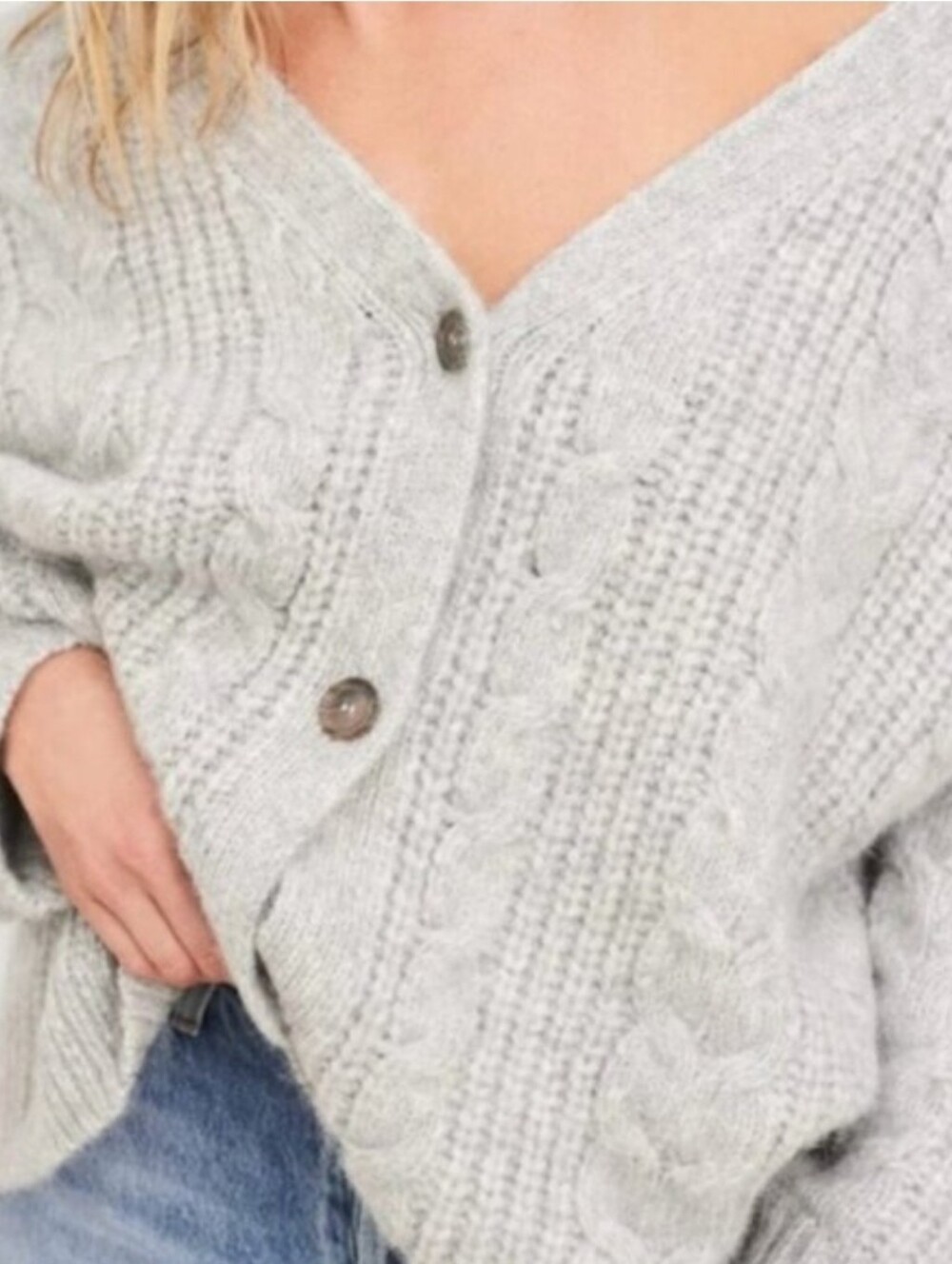 Jenni Kayne Alpaca Wool Cocoon Cardigan Gray Relaxed Oversize Sweater Size XXS - Picture 6 of 16